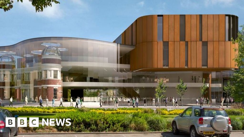 Old Doncaster Girls High School frontage plans for new library