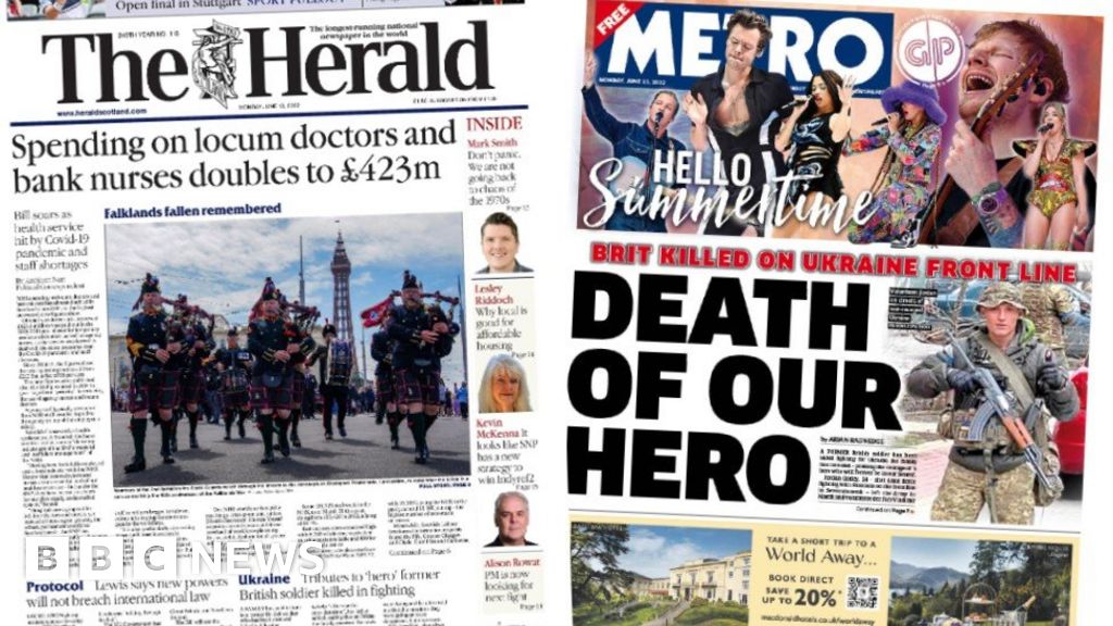 Scotland S Papers Soldier Death And Rise In Agency Health Staff Bill    125373344 Comp 