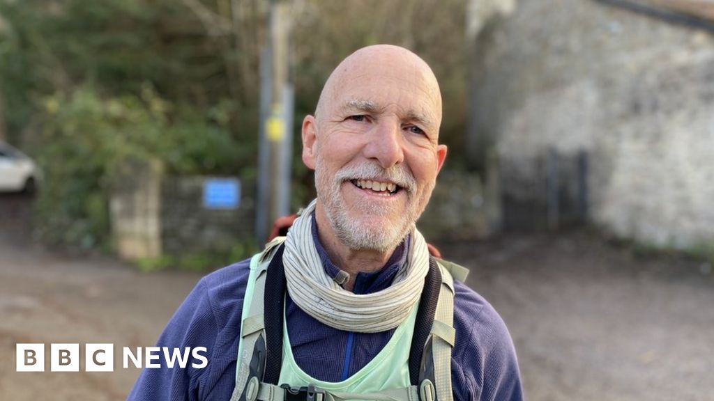 Clevedon Man Starts 13 Mile Month Long Daily Walking Challenge Bbc News