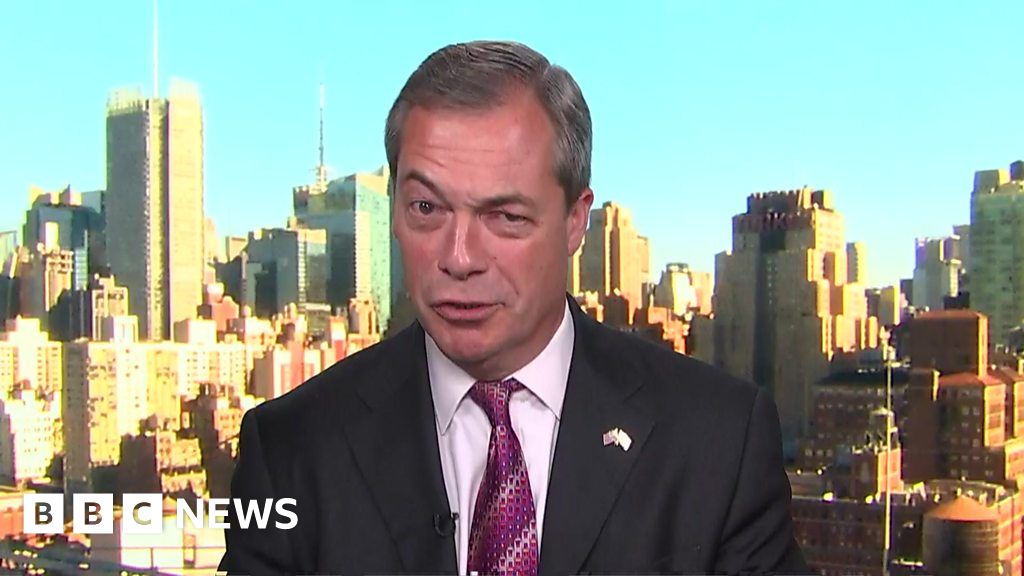 Us Election Conservatives Nasty To Trump Says Farage Bbc News 2614