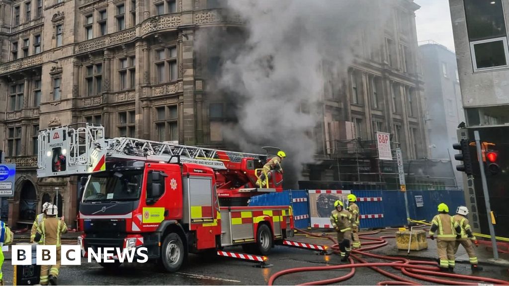 Firefighter seriously injured in Jenners blaze in Edinburgh