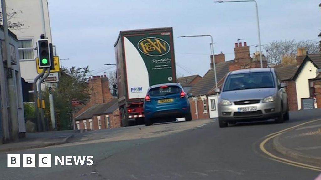 Kegworth bypass opening reduces lorries in village BBC News