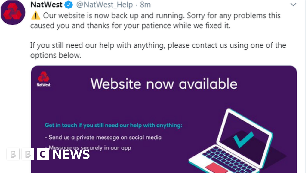 Rbs And Natwest Websites Problems Fixed Bbc News