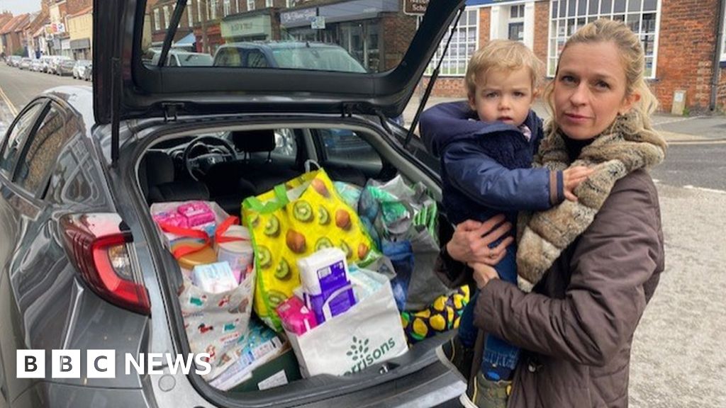 In pictures: Ukraine donations pile high across the UK