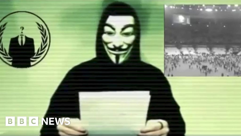 Anonymous takes on IS BBC News