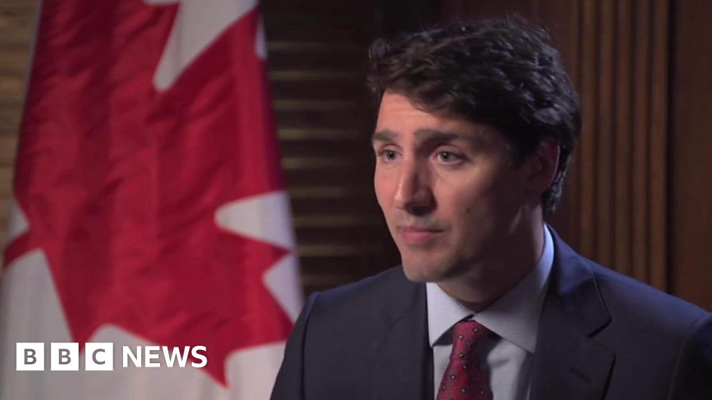 Trudeau No Awkward Conversation With Trump Bbc News Trudeau No Awkward Conversation With Trump Bbc News