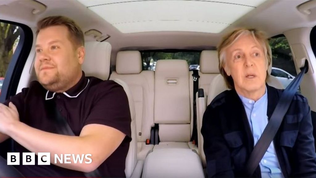 James Corden Tears Up At Paul Mccartney S Carpool Karaoke Bbc News You may be able to find the same content in another format, or the episode follows the show's host, james corden, and guest star, paul mccartney through the streets of. james corden tears up at paul mccartney