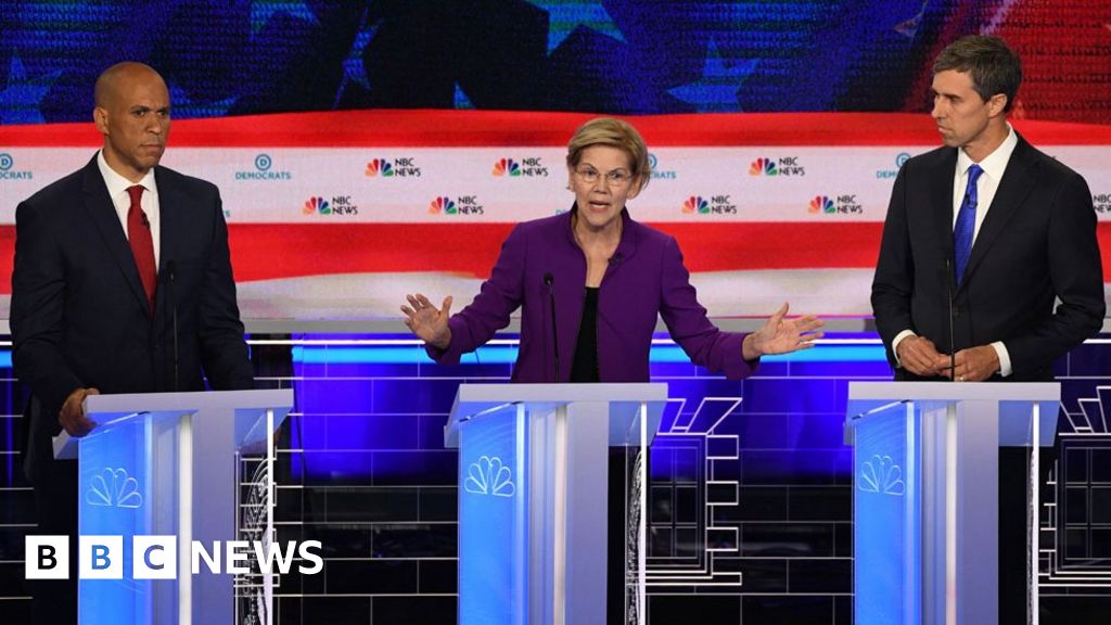 Democratic Debate 2020 Candidates Divisions Laid Bare In Feisty Tv