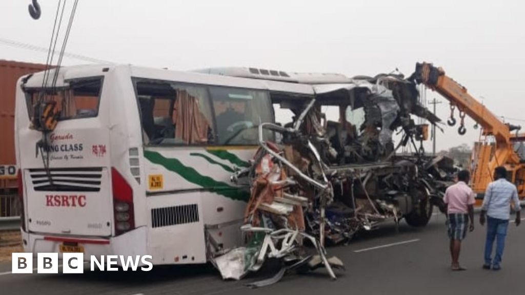 volvo bus accident bangalore