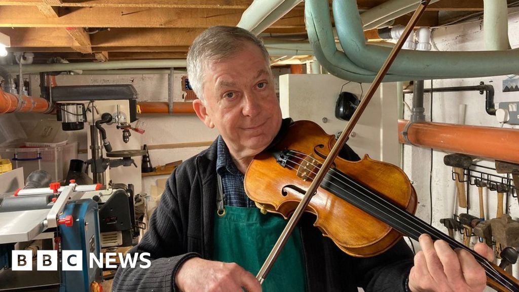 World first' vegan violin created using berries and pears in Malvern - BBC  News