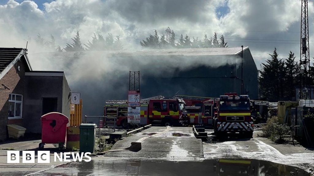 Llanelli Recycling centre fire under control