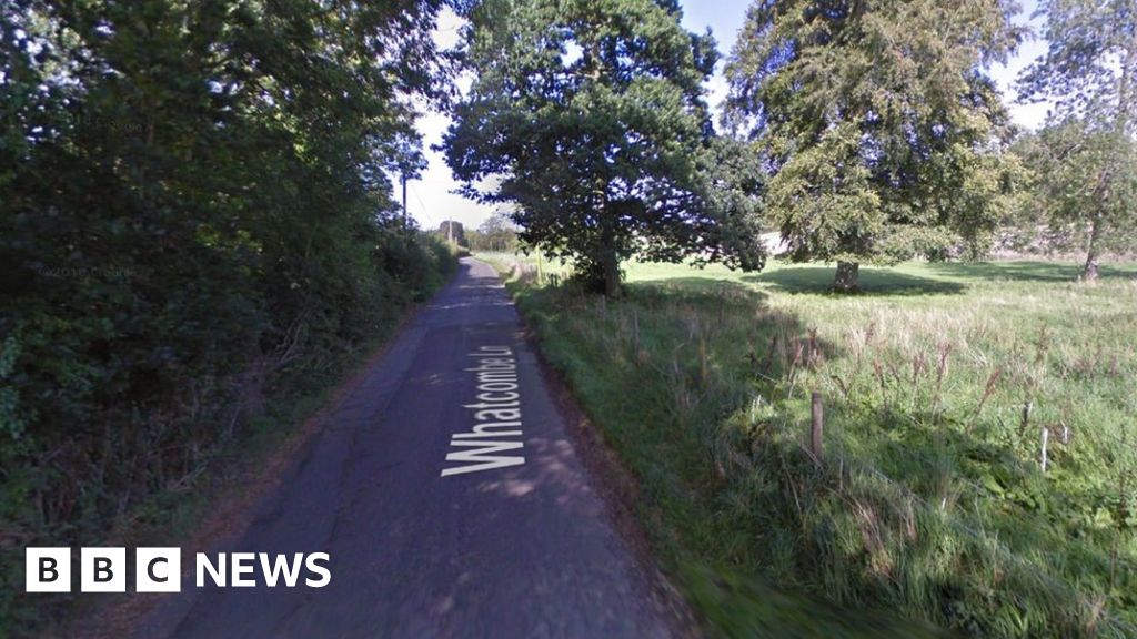 Man dies in van fire after crash near Blandford Forum BBC News