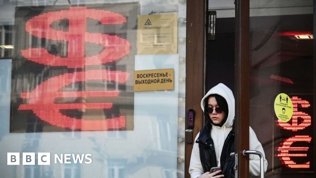 Russian Rouble Falls To Lowest Value For A Year Bbc News