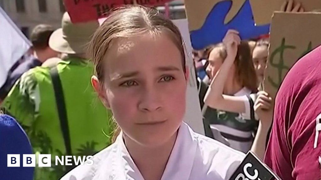 Climate protest student: 'I'm here to step up and say no more'