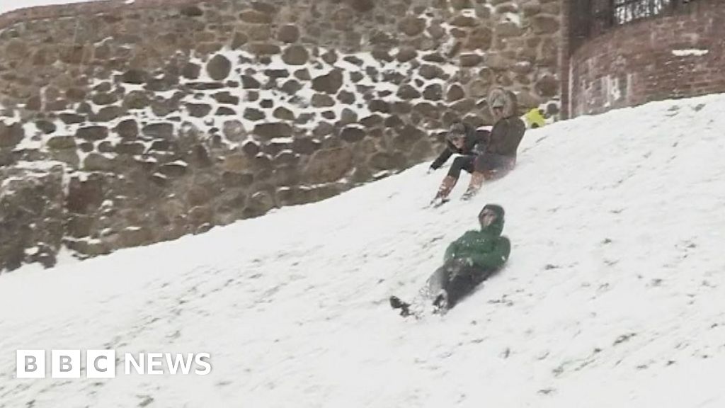 Beast from the east The weather this time last year BBC News