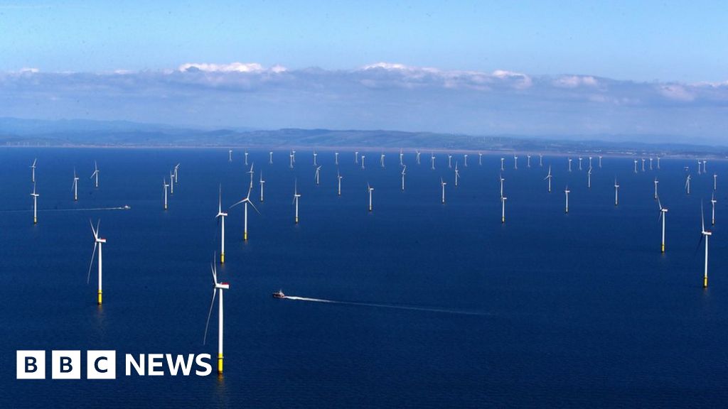 Walney Bn Offshore Wind Farm Is World S Largest BBC News