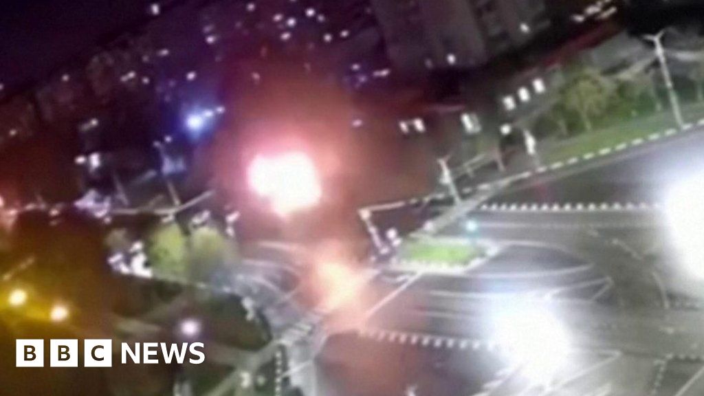 Watch moment Russian warplane accidentally bombs Belgorod