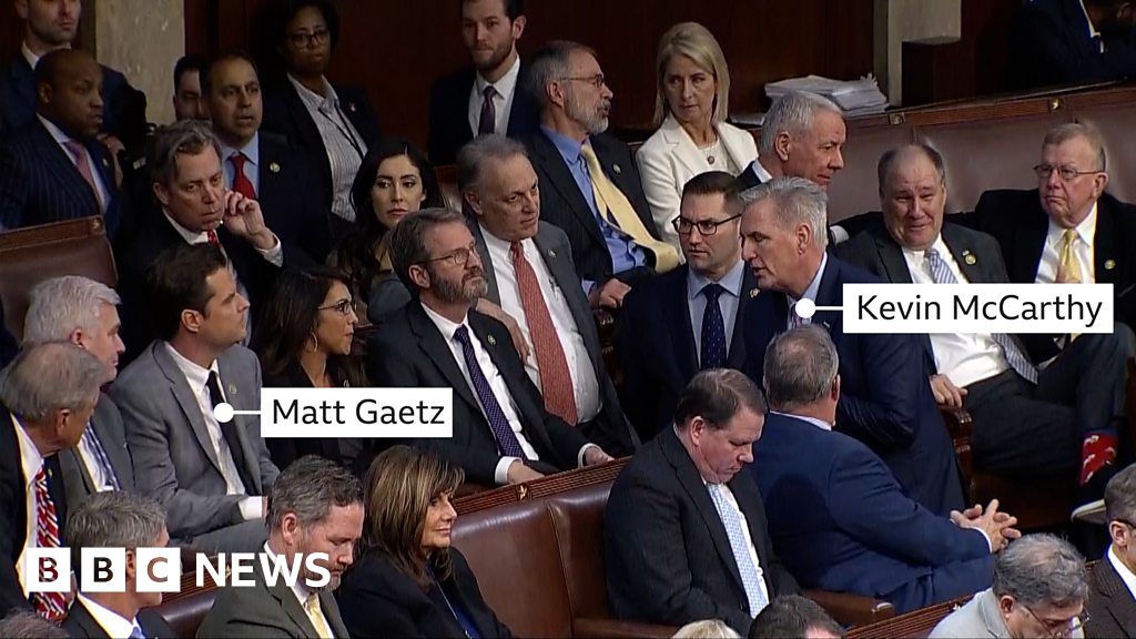 Heated exchange between Kevin McCarthy and Matt Gaetz annotated