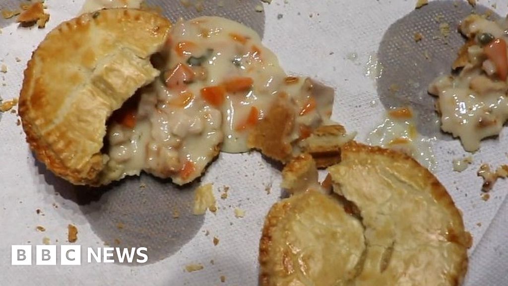 World Pie Eating champion crowned in Wigan BBC News