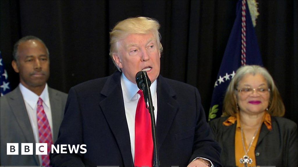 Trump Says Ugly Anti Semitism Must Stop Bbc News 