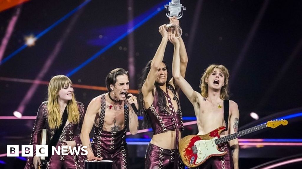 Italy Wins Eurovision Rock And Roll Never Dies Bbc News 