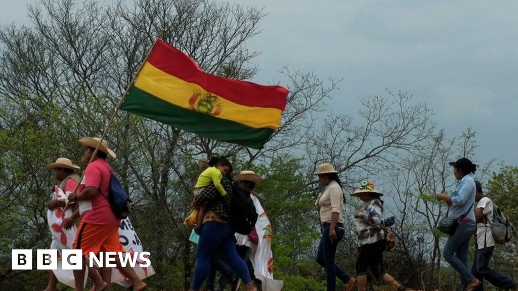 In pictures: Indigenous Bolivians demand action over fires