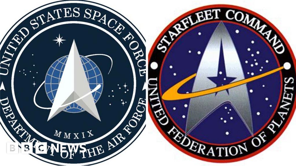 Us Space Force Logo Looks Like One From Star Trek Bbc News