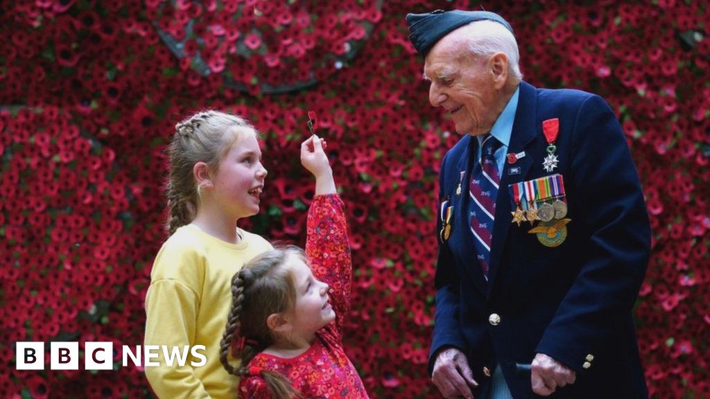 Poppy appeal wall: Veterans stories shared on installation
