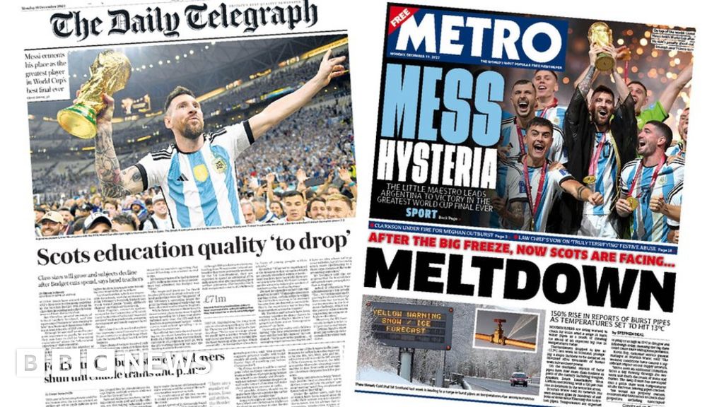 Scotland's papers Education cuts warning and post freeze meltdown