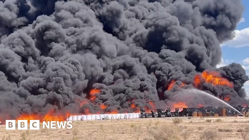 Huge fire at New Mexico recycling facility triggers health warning