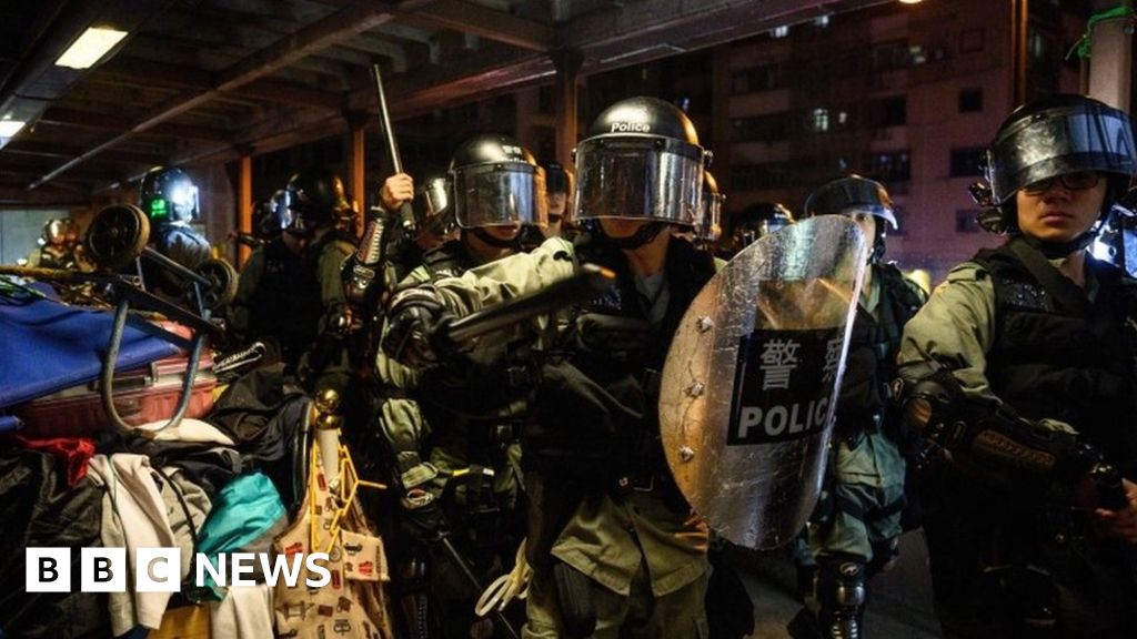 Hong Kong police 'pushed to the limit'
