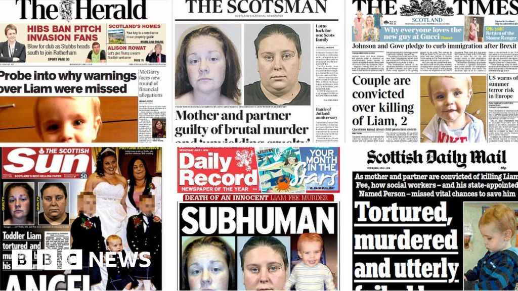 Scotland's papers: 'Evil' pair guilty and system failures - BBC News