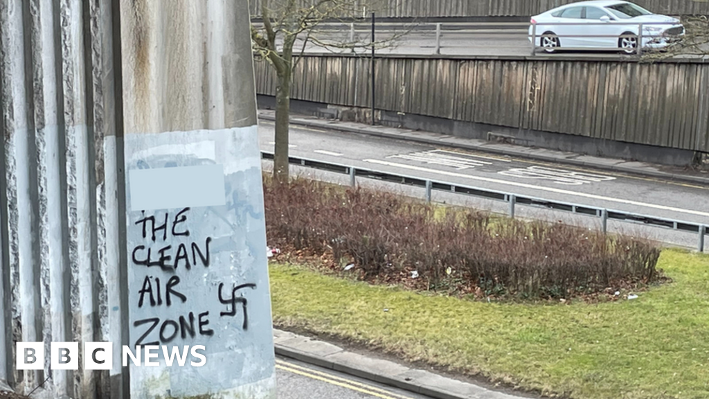 Swastika graffiti near Newcastle clean air zone condemned