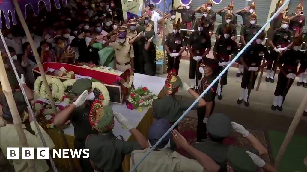 Funerals Held For Indian Soldiers Killed In China Ladakh Clash   BBC News