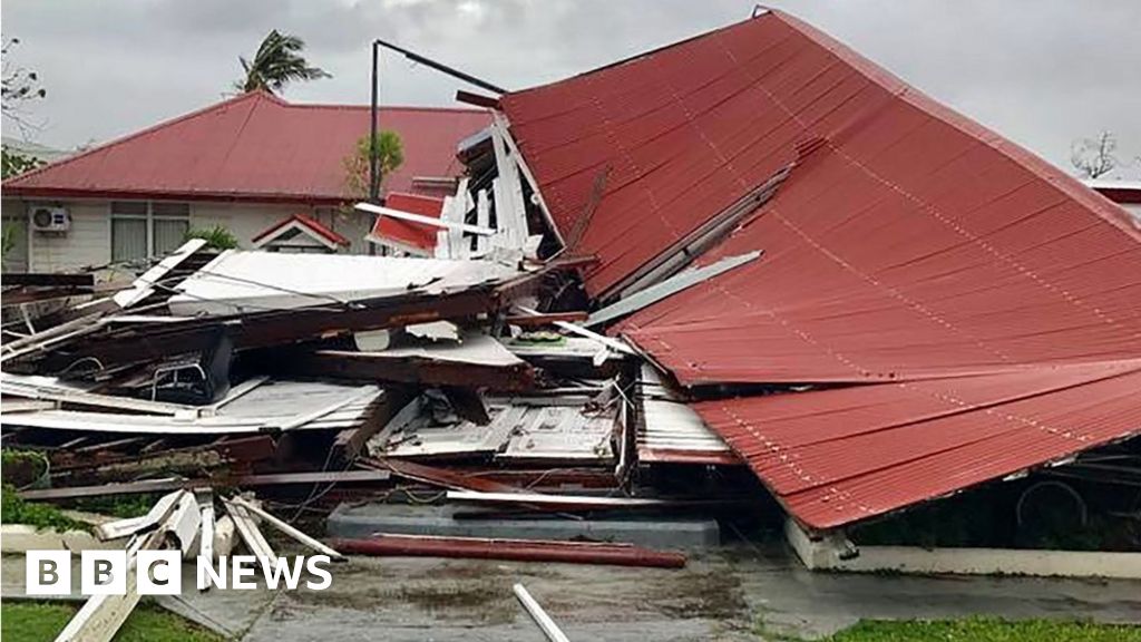 Tonga's parliament flattened by cyclone