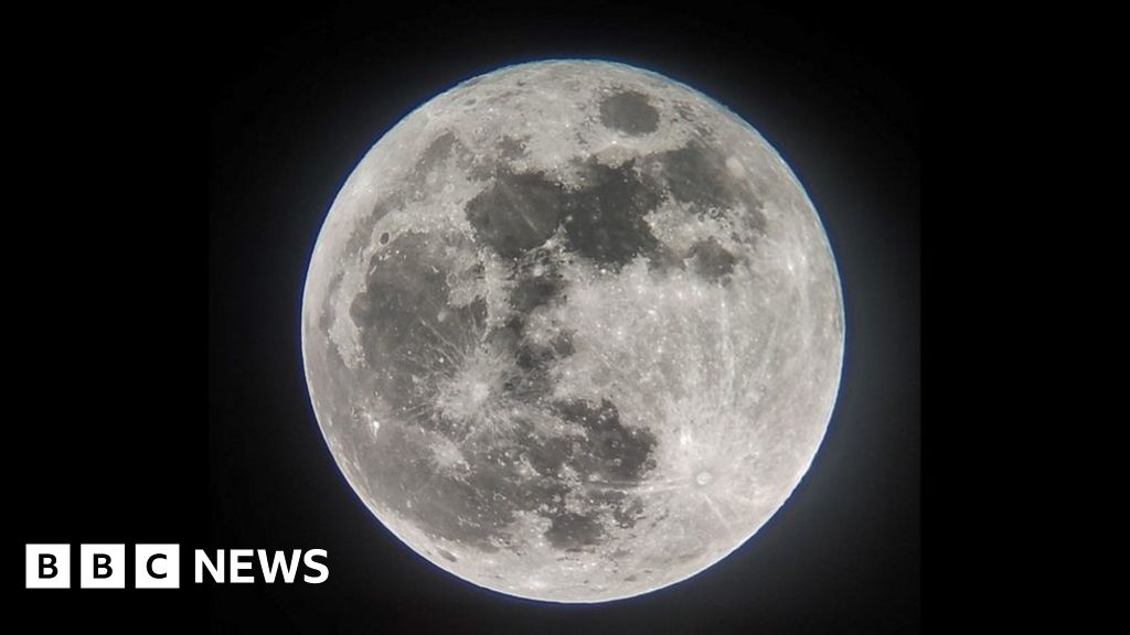Watch: Last supermoon of the year captured on camera