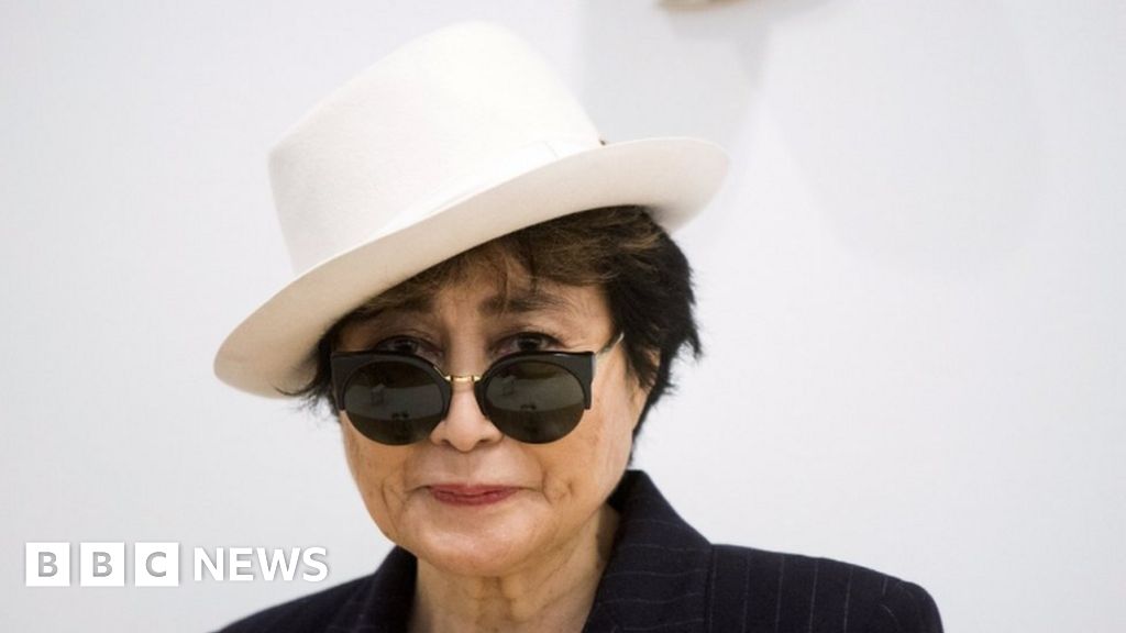 Yoko Ono returns home after flu scare - BBC News