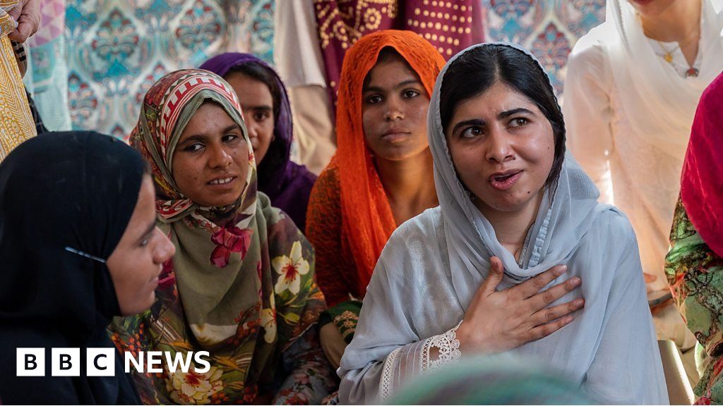 Malala visits Pakistan after deadly floods