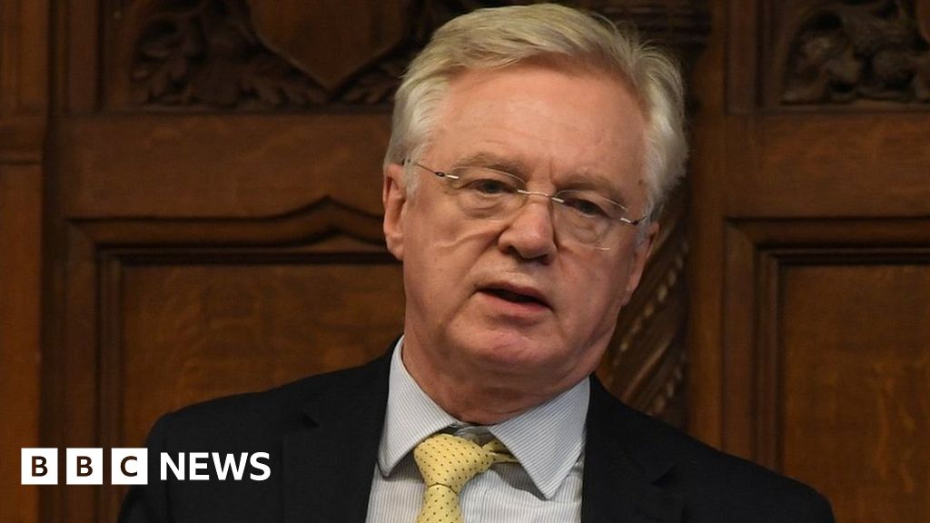 In the name of God go, David Davis tells Boris Johnson - BBC News