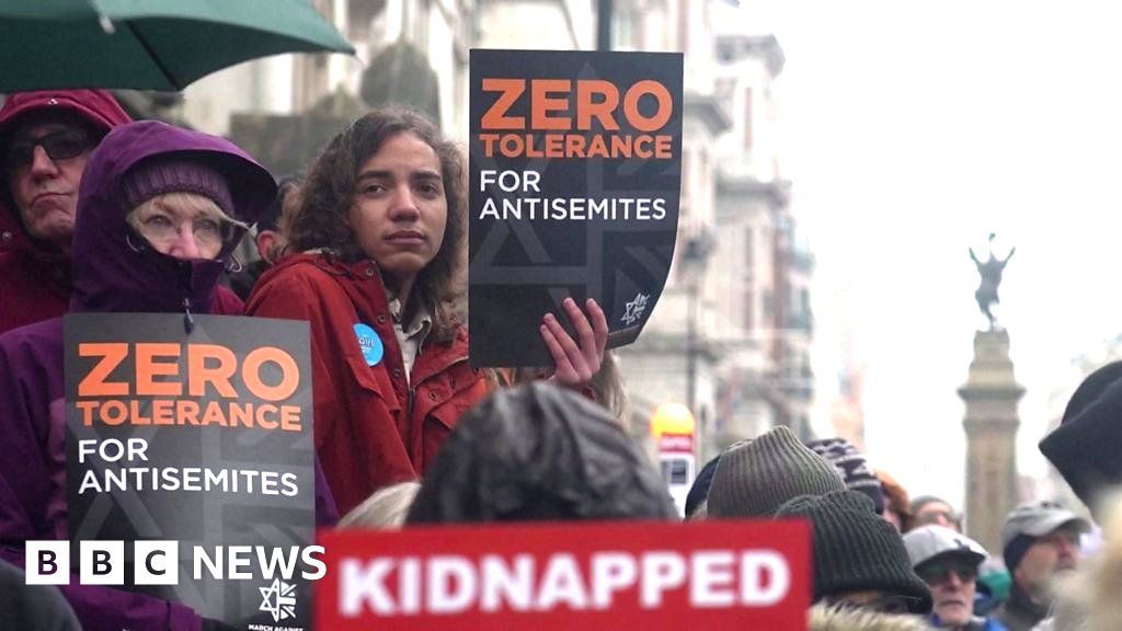 Thousands Attend March Against Antisemitism In London - BBC News