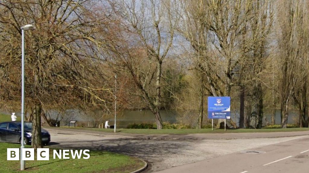 Kirk Hallam Appeal after van crashes with car before hitting man BBC