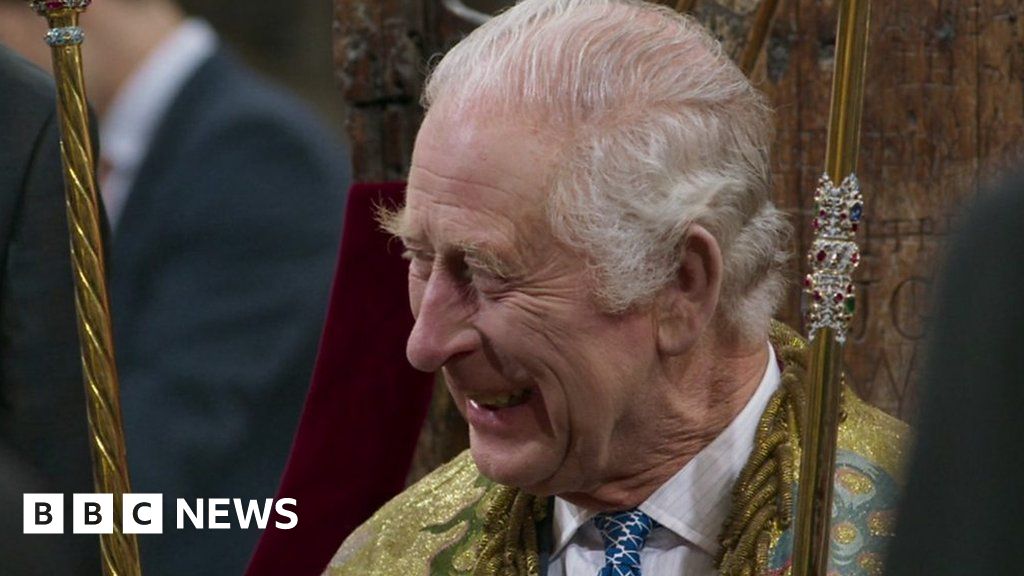 King Charles laughs as Archbishop of Canterbury forgets words in Coronation rehearsal