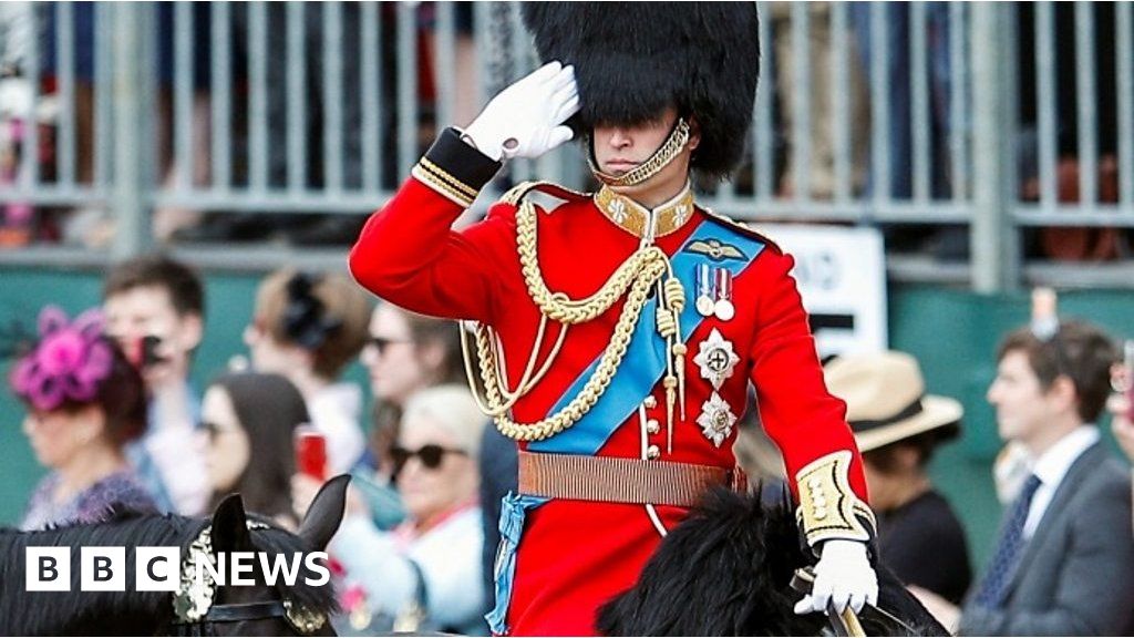 Prince William oversees Trooping the Colour rehearsal