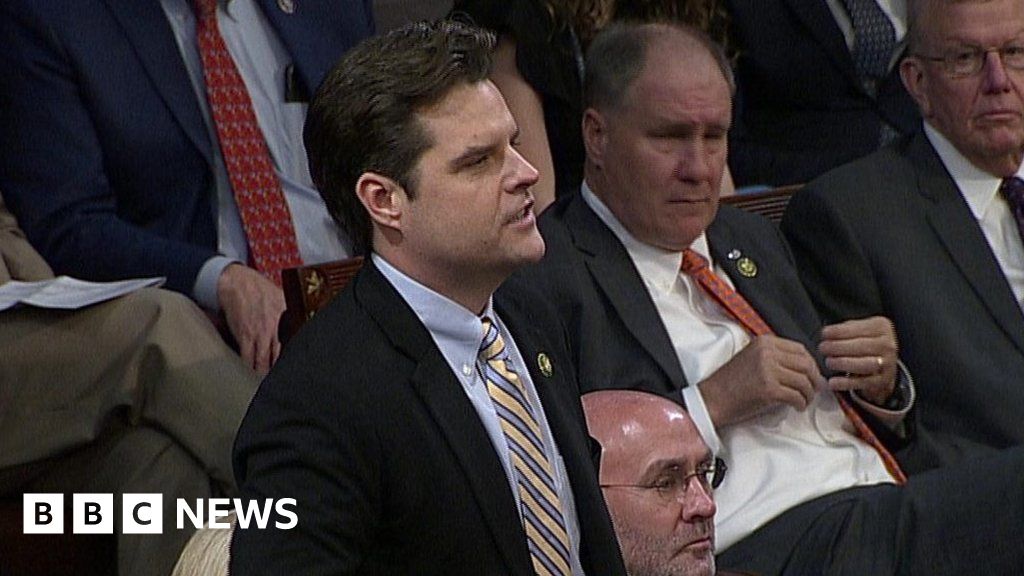 Republican Gaetz Nominates Donald Trump For Speaker - BBC News