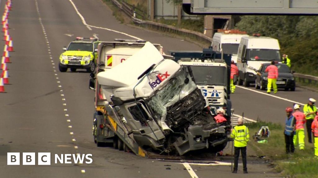 M1 Crash Deaths Lorry Driver In Custody After Court Appearance Bbc News
