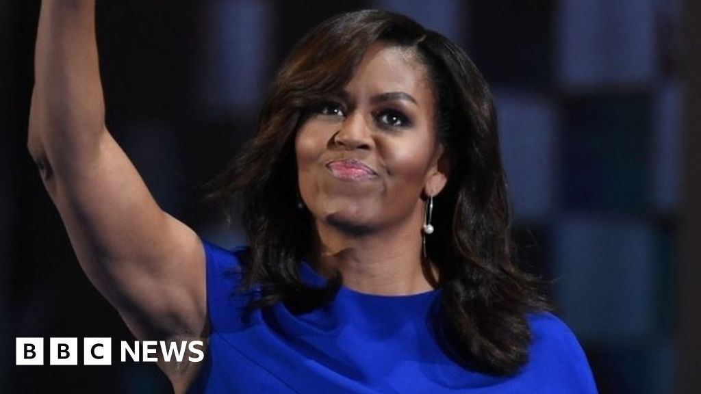 US election: Michelle Obama denounces Trump 'hate' - BBC News