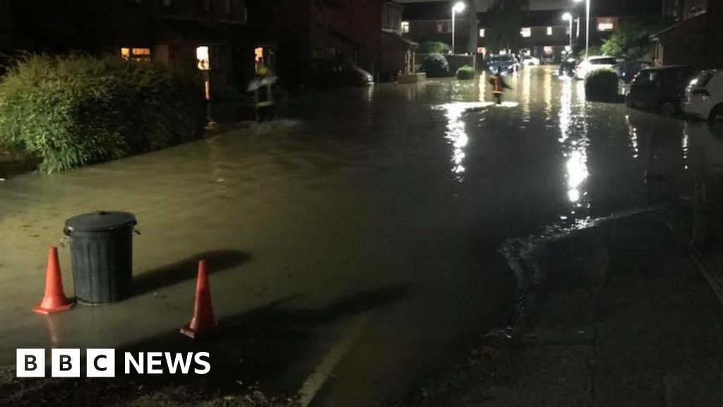 Homes flooded after London water main bursts BBC News