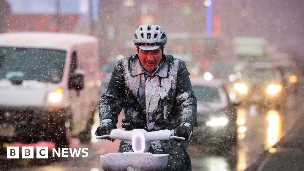 ニューヨークで2年ぶりの大雪となった日の様子