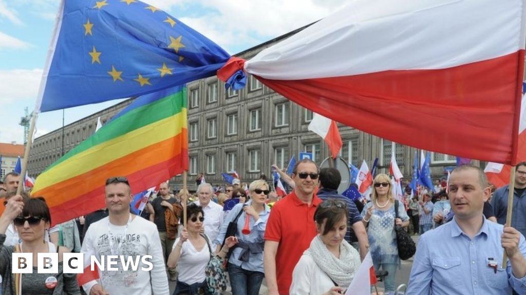 Polish Anti Government Protest In Warsaw Bbc News