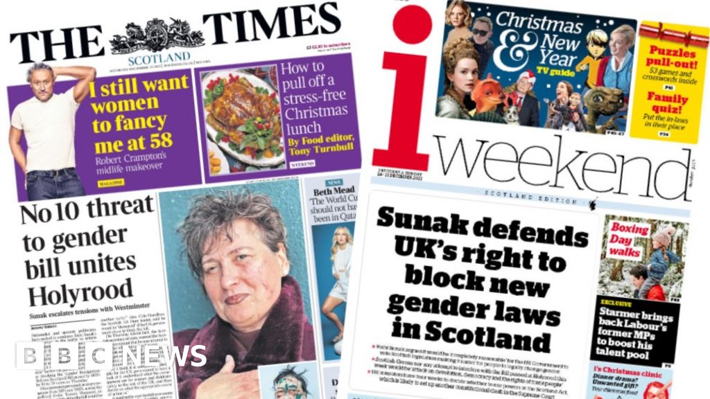 Scotland's Papers: Gender Law Row And Queen's Speech Legacy - BBC News